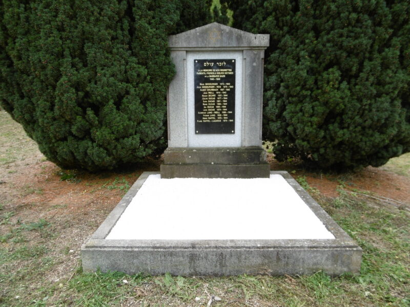 Monument aux morts Herrlisheim — cimetière israélite, restauration ROTH 2016